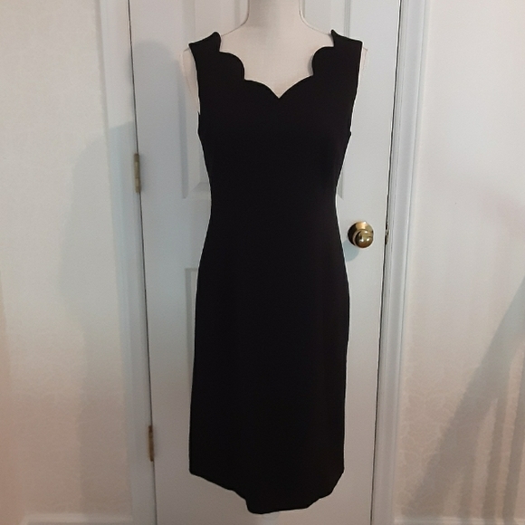 Talbots Dresses & Skirts - Talbots Scalloped Lined Black Dress